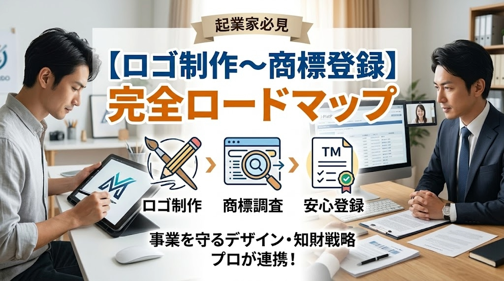 ロゴ制作から商標登録までの完全ロードマップ：事業を守る知財・デザイン戦略
