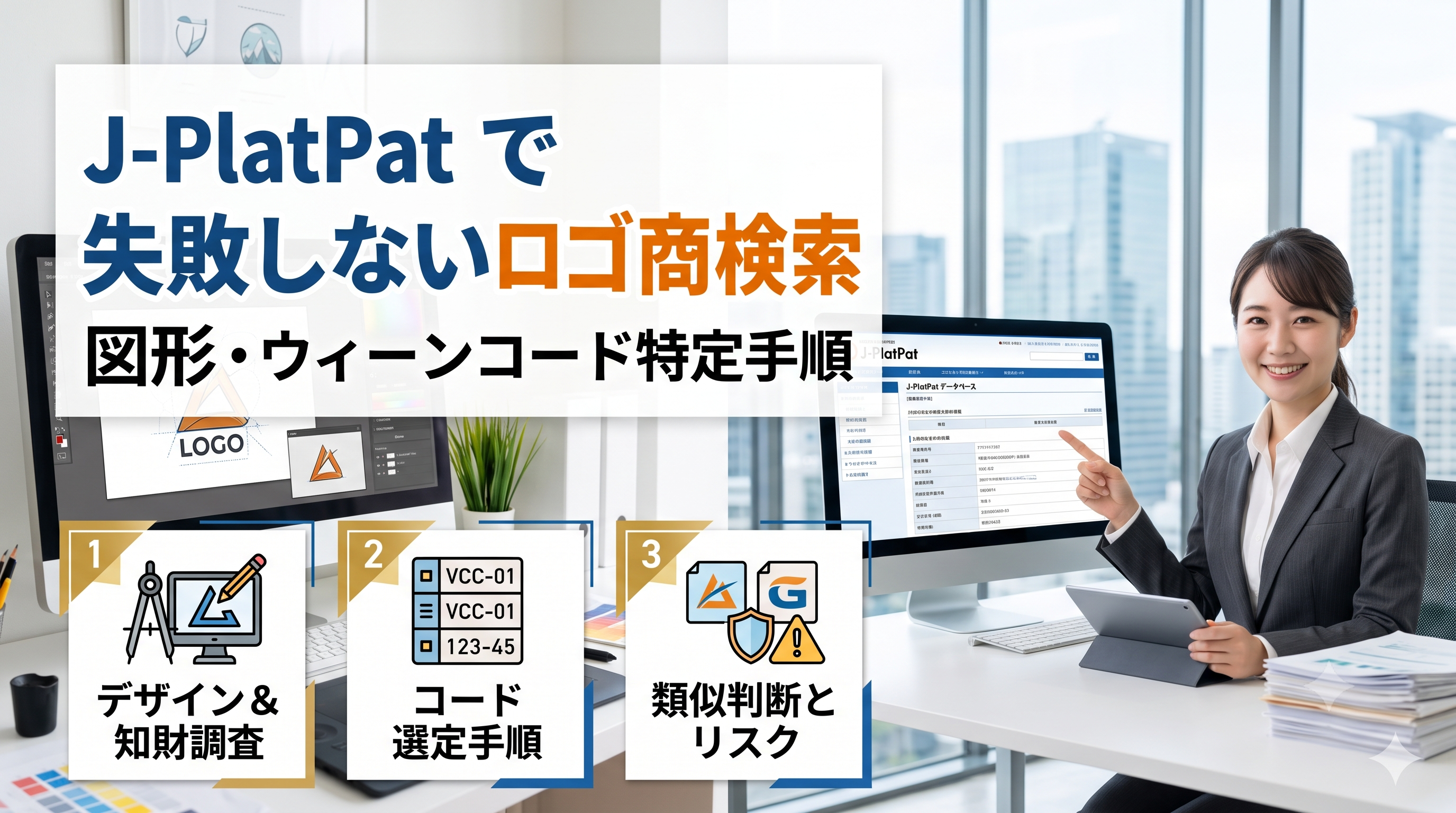 失敗しないロゴ商標検索！J-PlatPatを活用した図形等商標検索とウィーン分類コードの特定手順